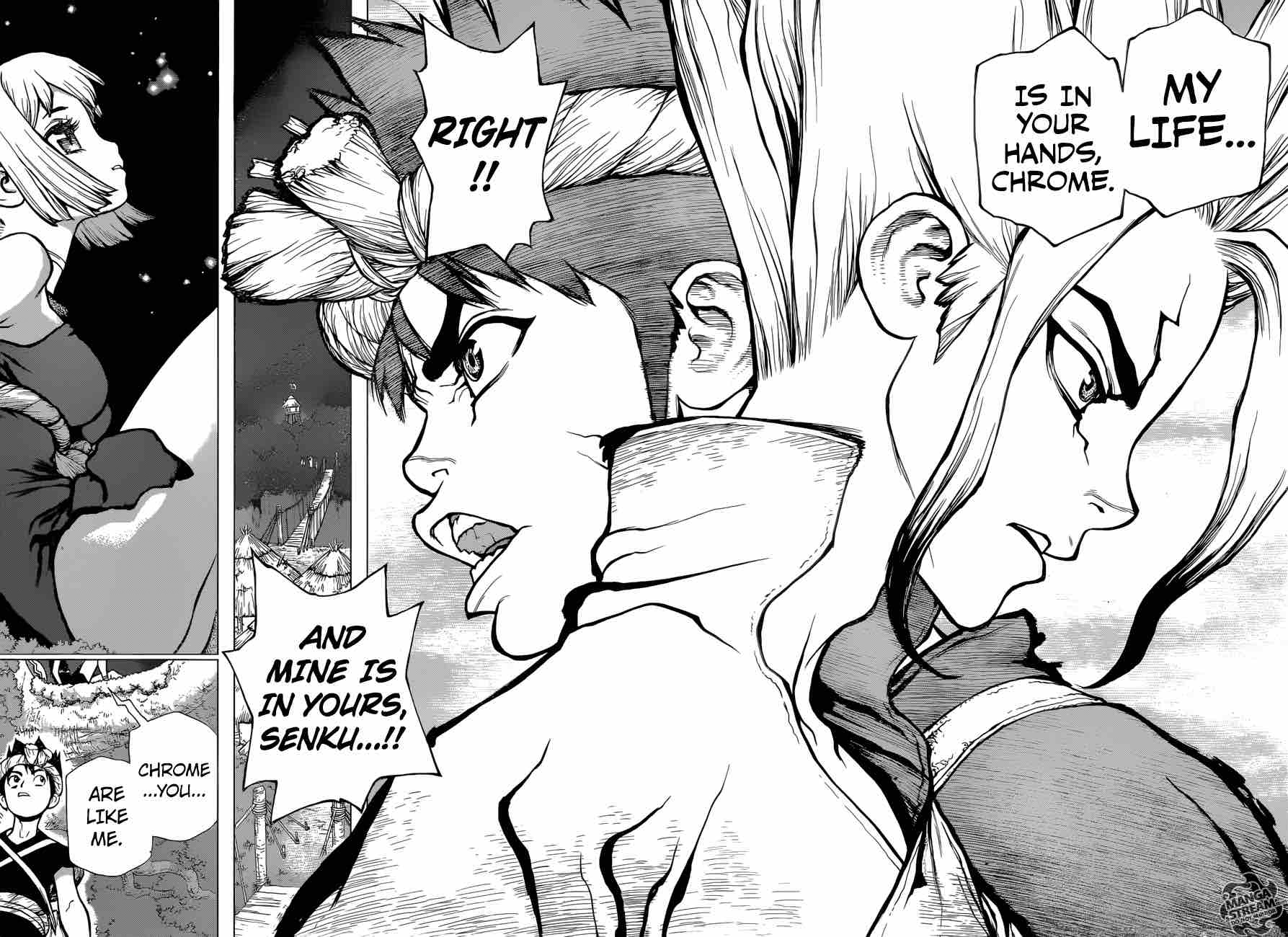 Dr. Stone Chapter 31 page 14 - Chapter 31: Friends Have Each Other's Backs