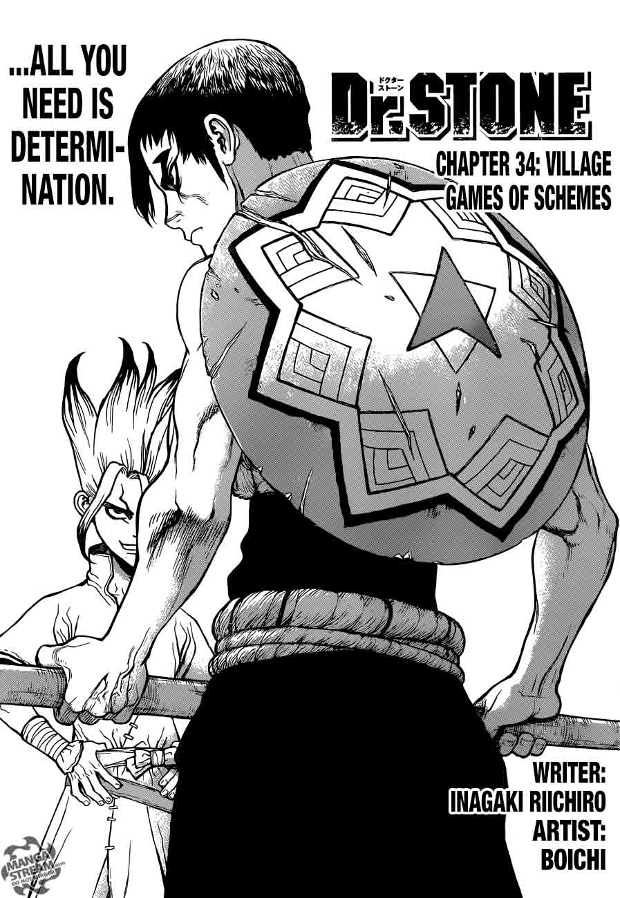 Dr. Stone Chapter 34 page 1 - Chapter 34: Sneaky Grand Bout Strategy