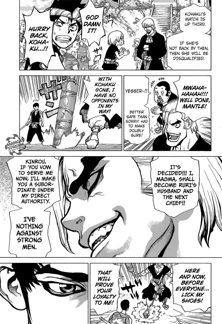 Dr. Stone Chapter 34 page 17 - Chapter 34: Sneaky Grand Bout Strategy