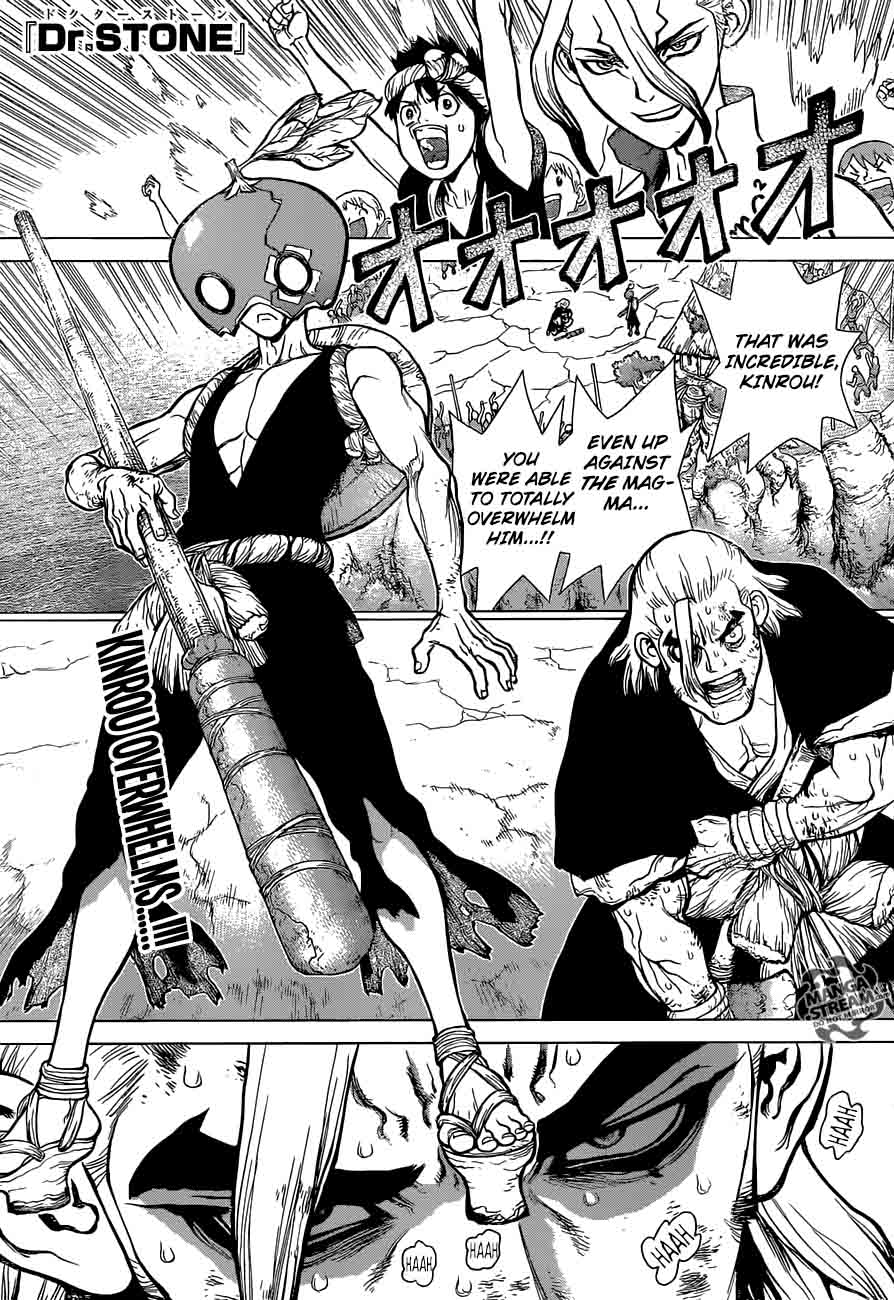 Dr. Stone Chapter 36 page 1 - Chapter 36: Kinro and Ginro