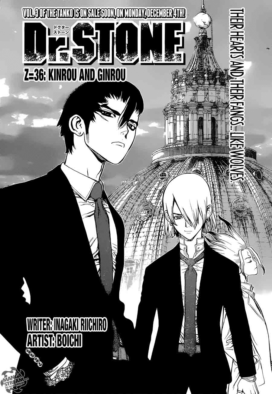 Dr. Stone Chapter 36 page 5 - Chapter 36: Kinro and Ginro