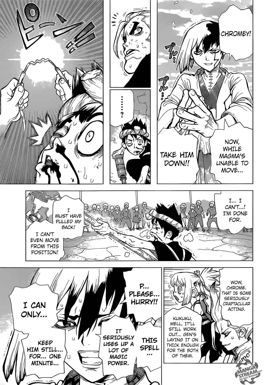 Dr. Stone Chapter 38 page 11 - Chapter 38: Master of Flame