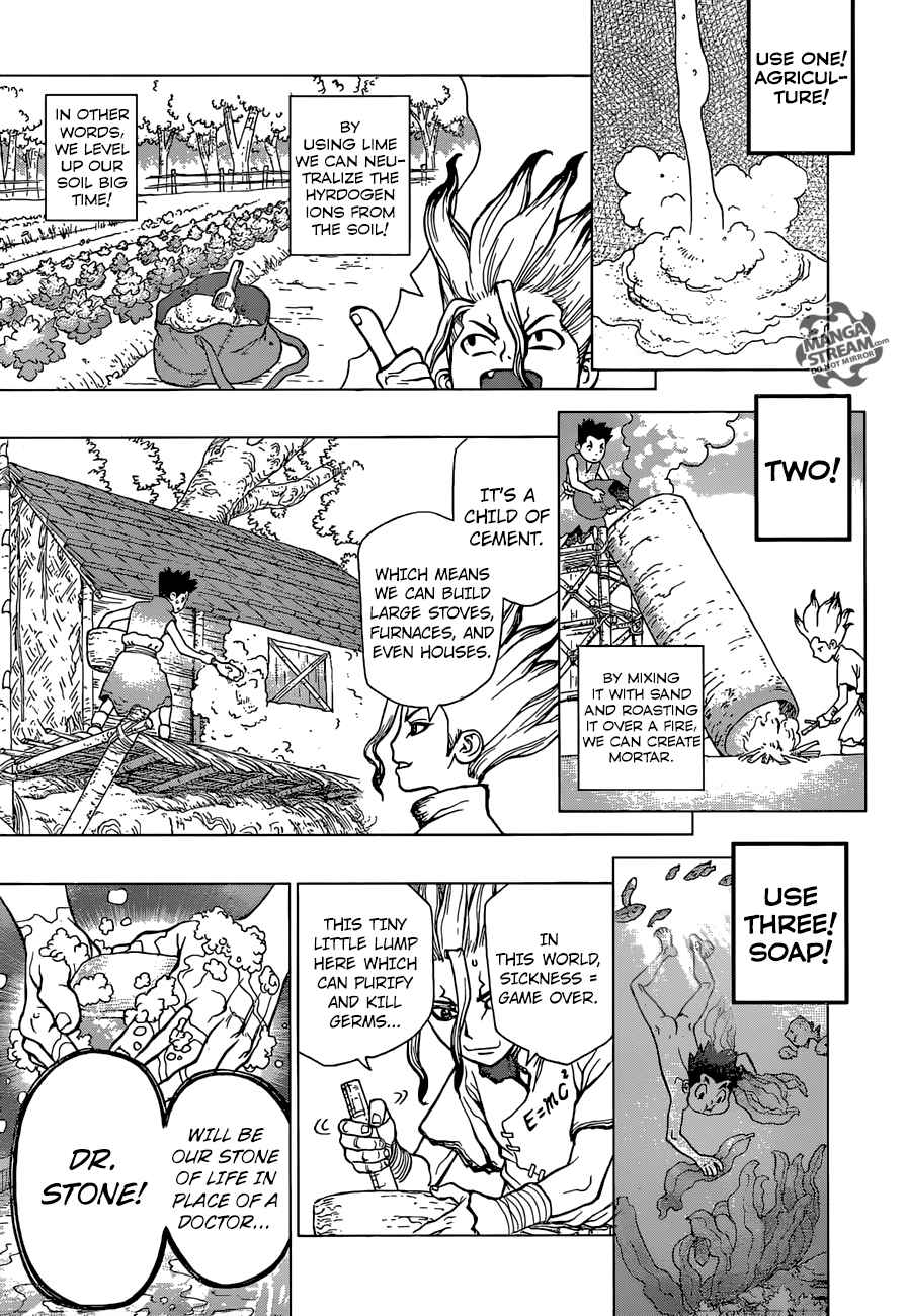 Dr. Stone Chapter 4 page 10 - Chapter 4: Pure White Seashells