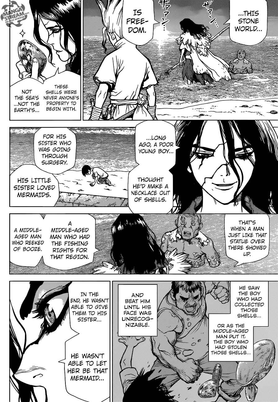 Dr. Stone Chapter 4 page 13 - Chapter 4: Pure White Seashells