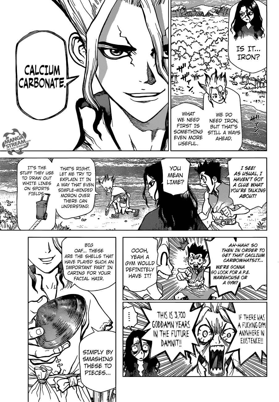 Dr. Stone Chapter 4 page 8 - Chapter 4: Pure White Seashells