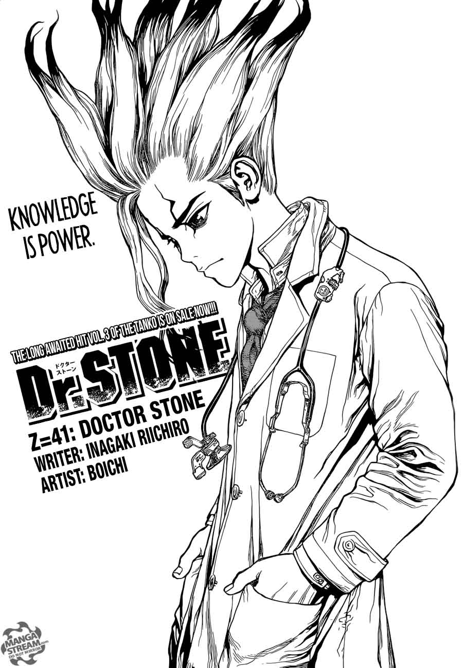 Dr. Stone Chapter 41 page 1 - Chapter 41: Doctor Stone