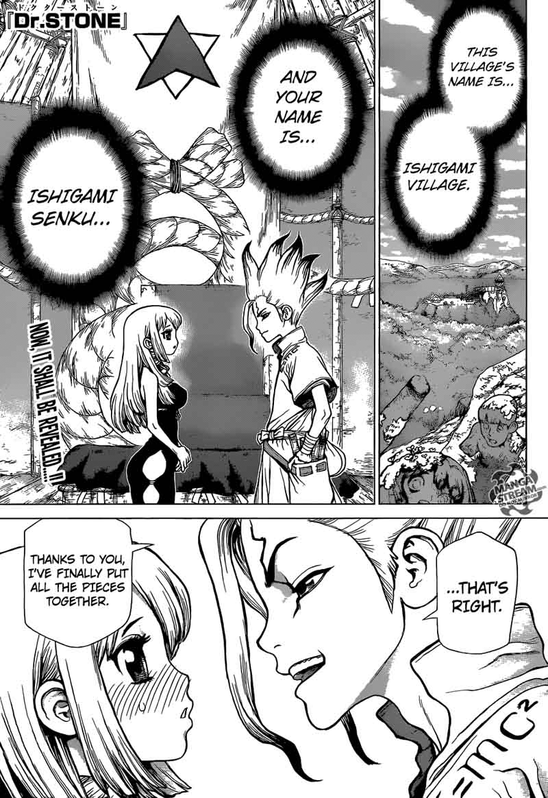 Dr. Stone Chapter 42 page 1 - Chapter 42: Tale for the Ages