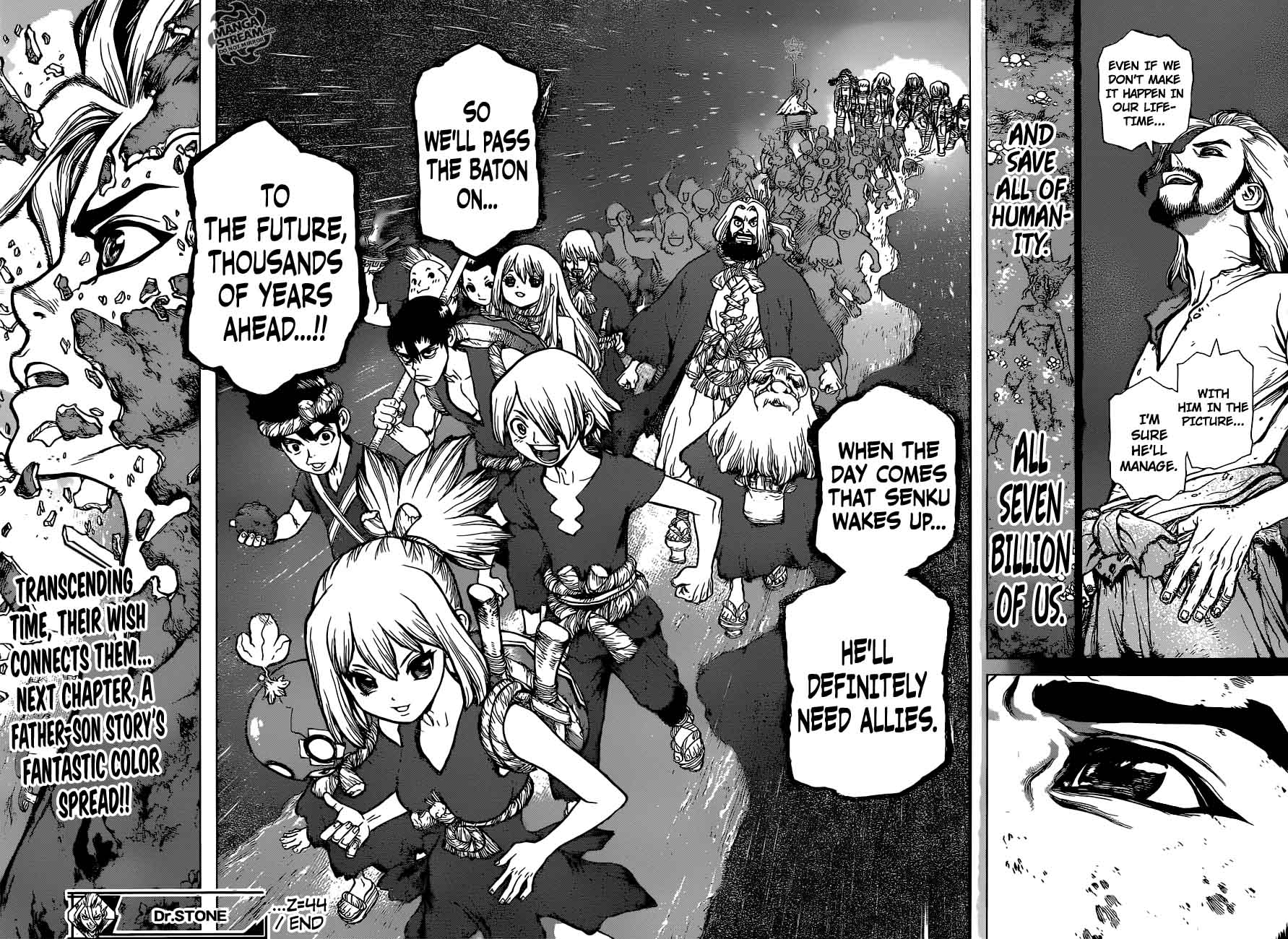 Dr. Stone Chapter 44 page 17 - Chapter 44: One Hundred Nights, One Thousand Skies