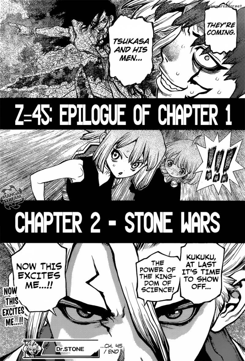 Dr. Stone Chapter 45 page 17 - Chapter 45: Epilogue of Part 1 (End of Part 1)