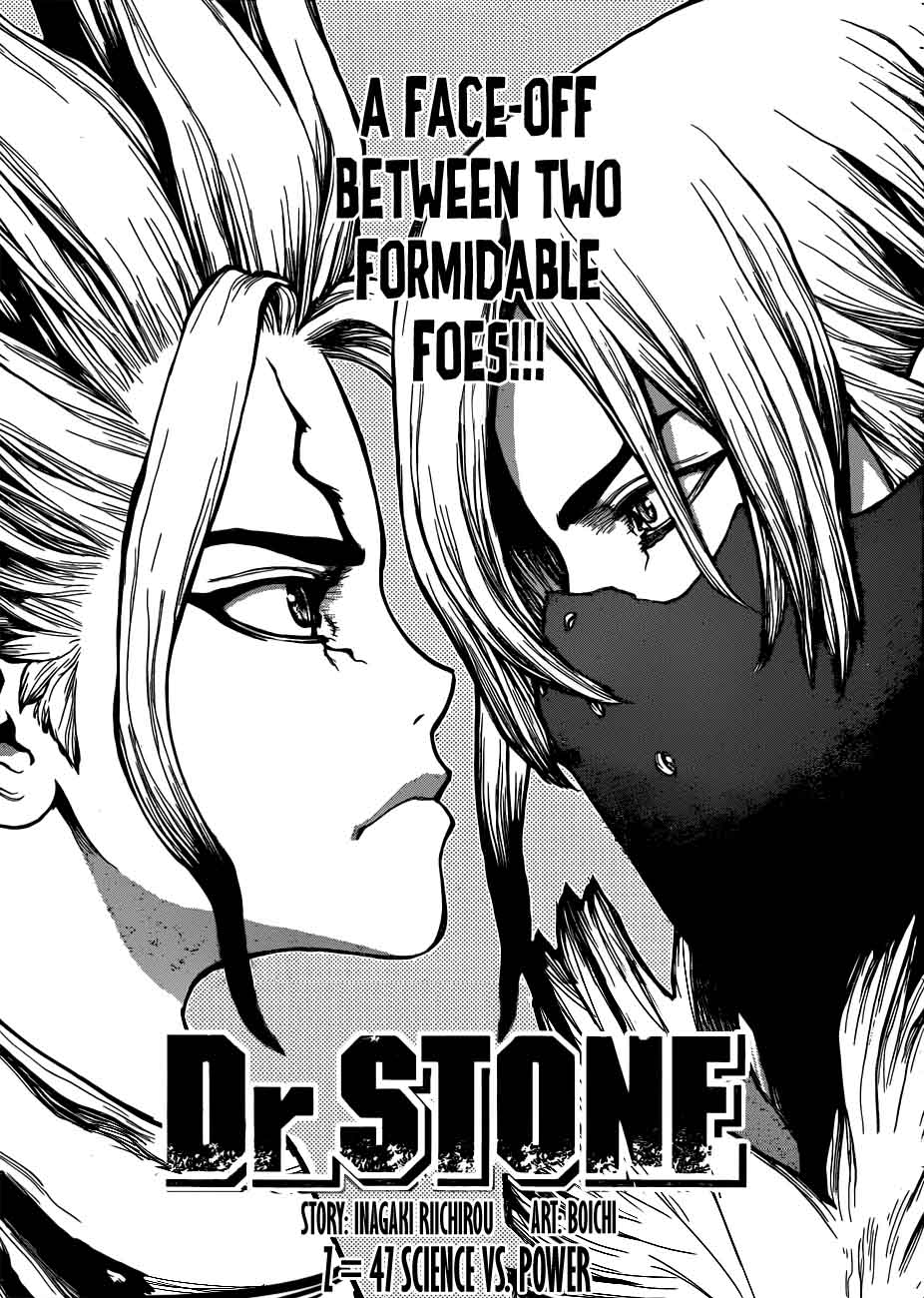 Dr. Stone Chapter 47 page 1 - Chapter 47: Science Vs. Power