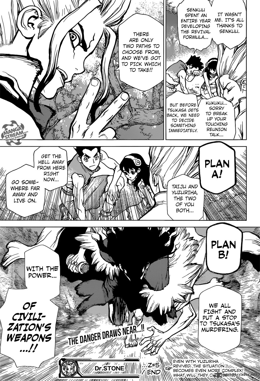 Dr. Stone Chapter 5 page 17 - Chapter 5: Yuzuriha