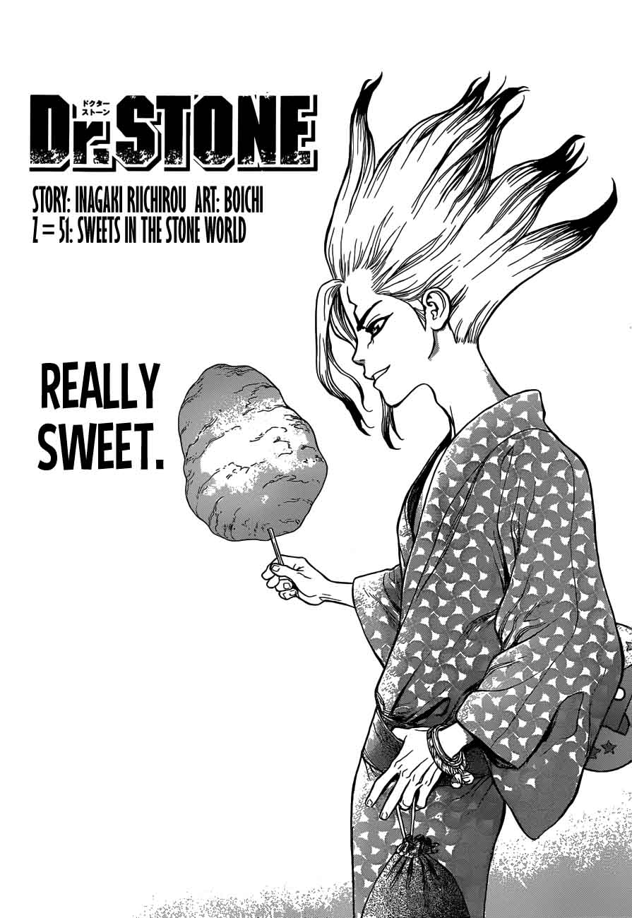 Dr. Stone Chapter 51 page 5 - Chapter 51: Sweets for the Stone World
