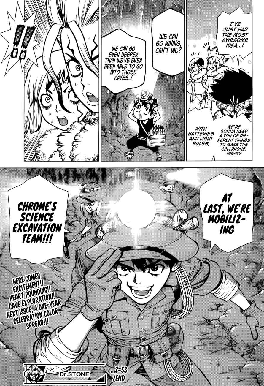 Dr. Stone Chapter 53 page 17 - Chapter 53: Hard Knocks Crafting Club