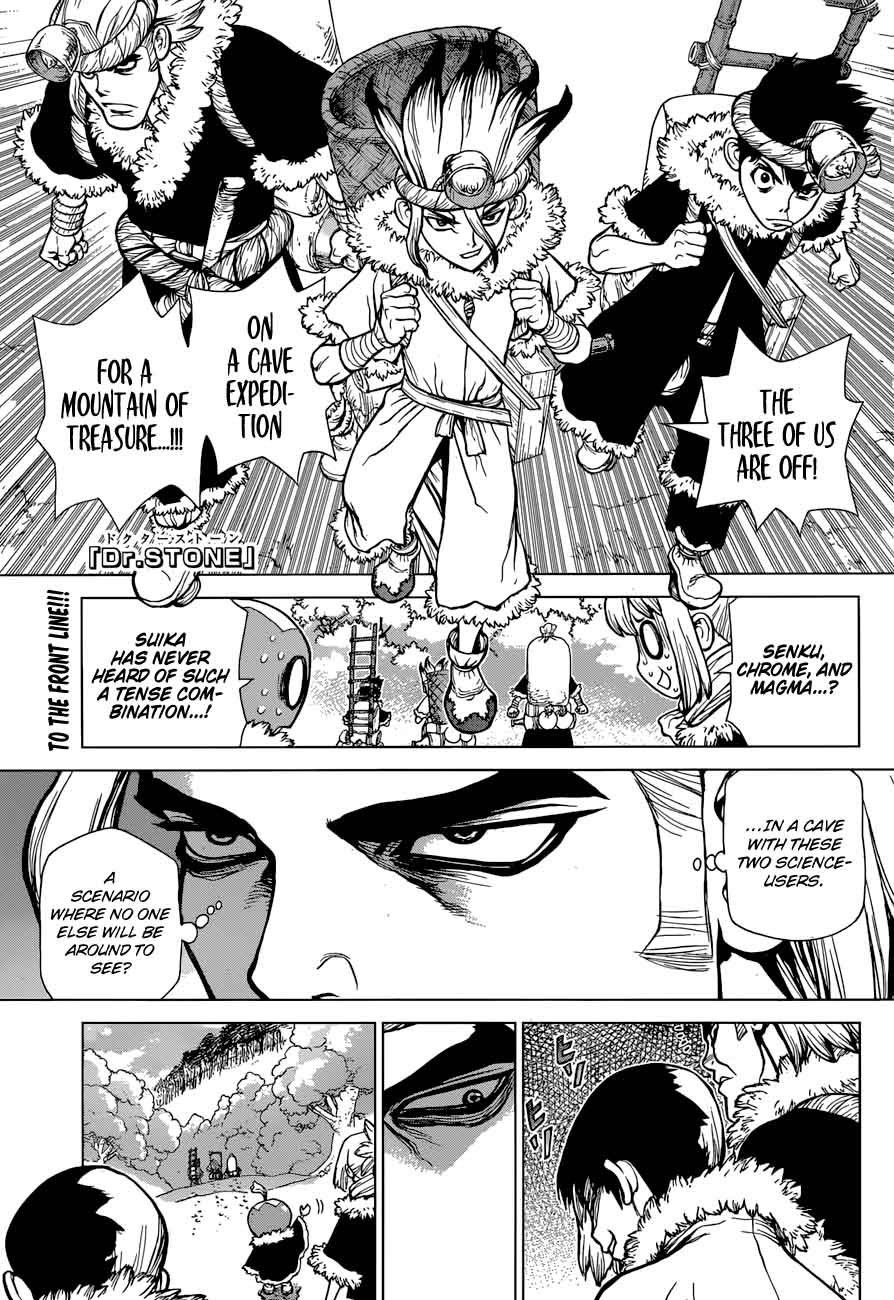 Dr. Stone Chapter 55 page 1 - Chapter 55: Treasure Dungeon
