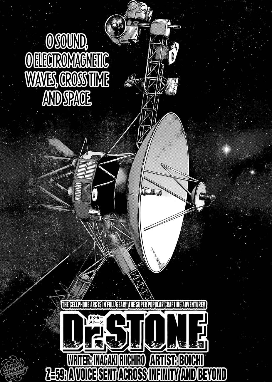 Dr. Stone Chapter 59 page 1 - Chapter 59: Voices from Here to Eternity