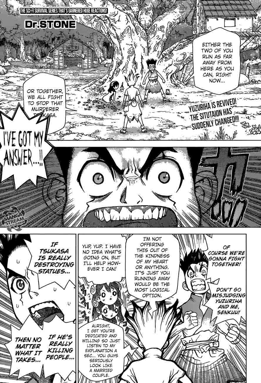 Dr. Stone Chapter 6 page 1 - Chapter 6: Taiju Vs. Tsukasa