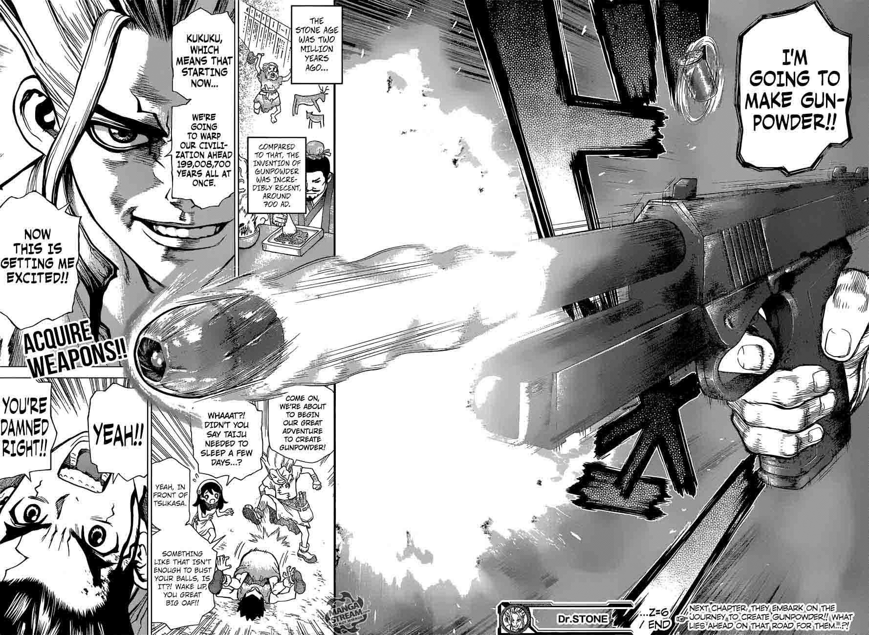 Dr. Stone Chapter 6 page 16 - Chapter 6: Taiju Vs. Tsukasa