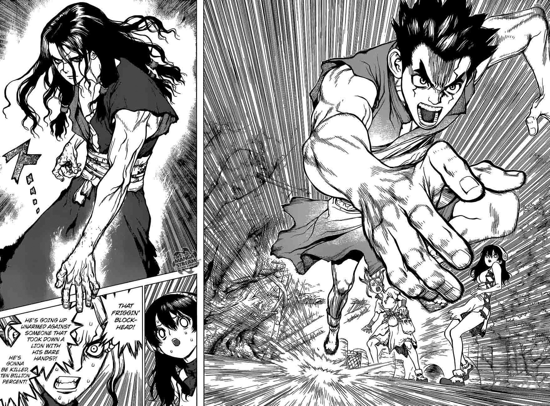 Dr. Stone Chapter 6 page 6 - Chapter 6: Taiju Vs. Tsukasa