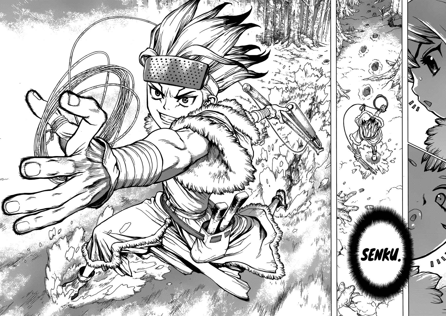 Dr. Stone Chapter 62 page 8 - Chapter 62: Double Chase