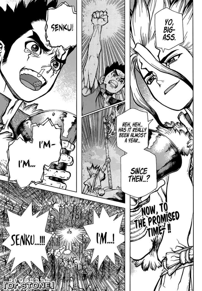 Dr. Stone Chapter 65 page 1 - Chapter 65: Call from the Dead
