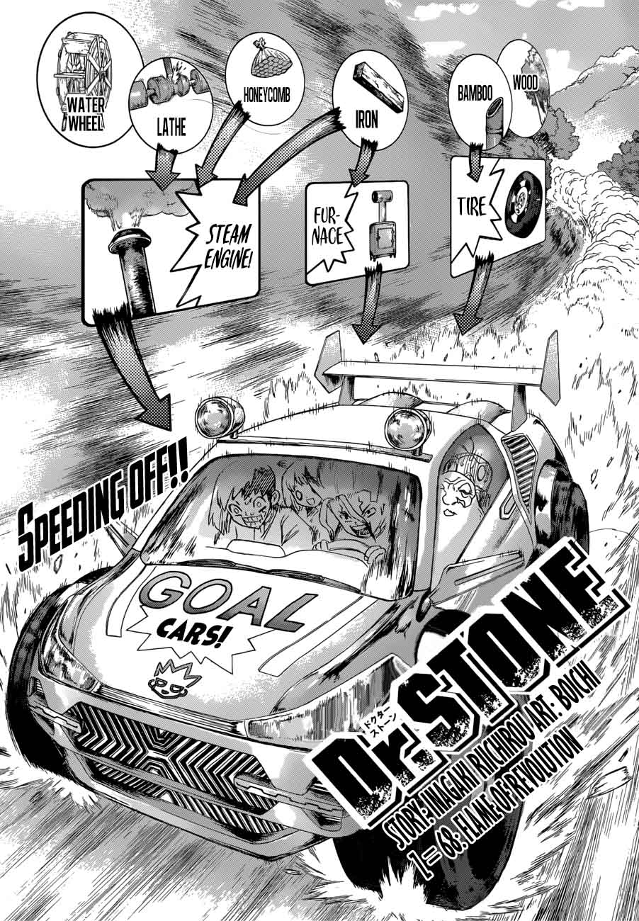 Dr. Stone Chapter 68 page 1 - Chapter 68: Flames of Revolution