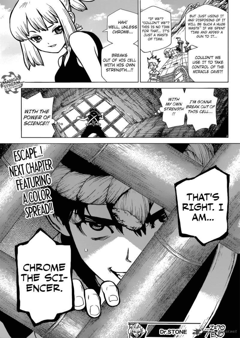 Dr. Stone Chapter 70 page 18 - Chapter 70: Paper Shield