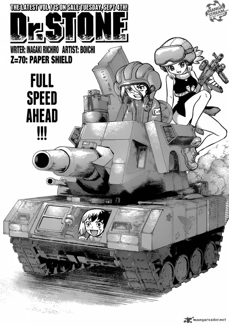 Dr. Stone Chapter 70 page 3 - Chapter 70: Paper Shield
