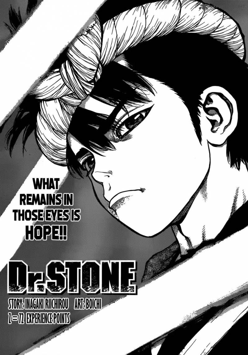 Dr. Stone Chapter 72 page 1 - Chapter 72: Experience Points