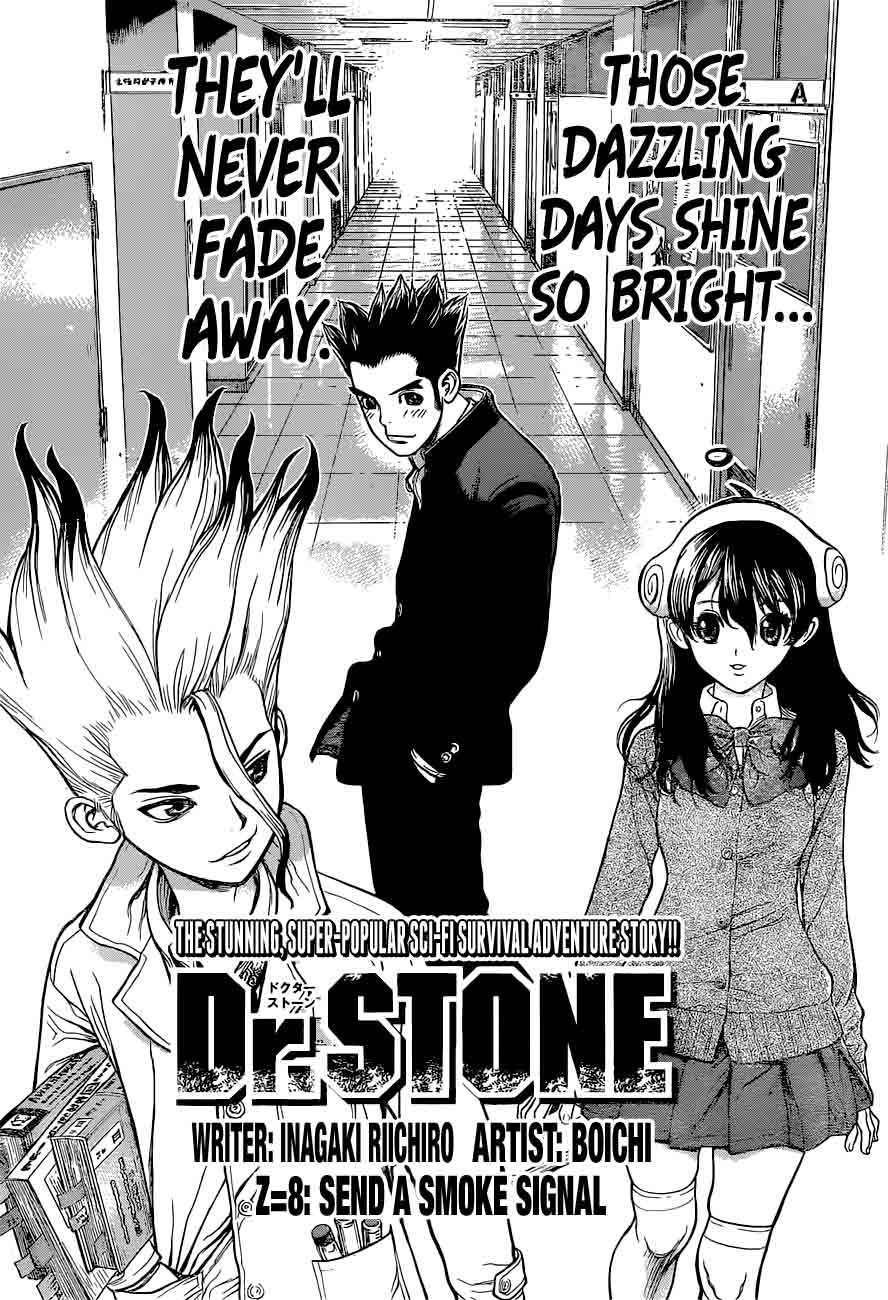 Dr. Stone Chapter 8 page 4 - Chapter 8: Raise the Smoke Signal