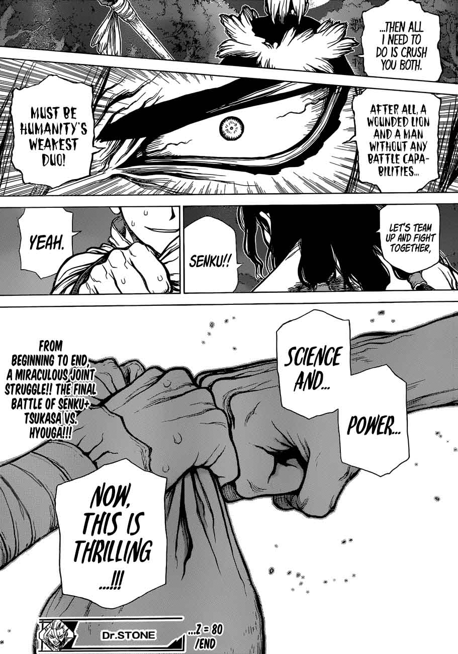 Dr. Stone Chapter 80 page 18 - Chapter 80: Humanity's Strongest Tag Team
