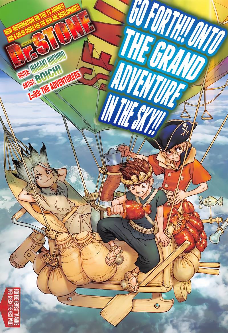 Dr. Stone Chapter 89 page 1 - Chapter 89: Adventures
