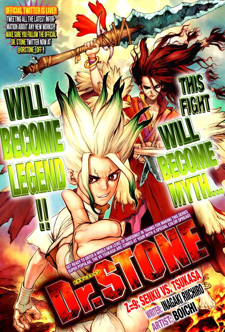 Dr. Stone Chapter 9 page 1 - Chapter 9: Senku Vs. Tsukasa