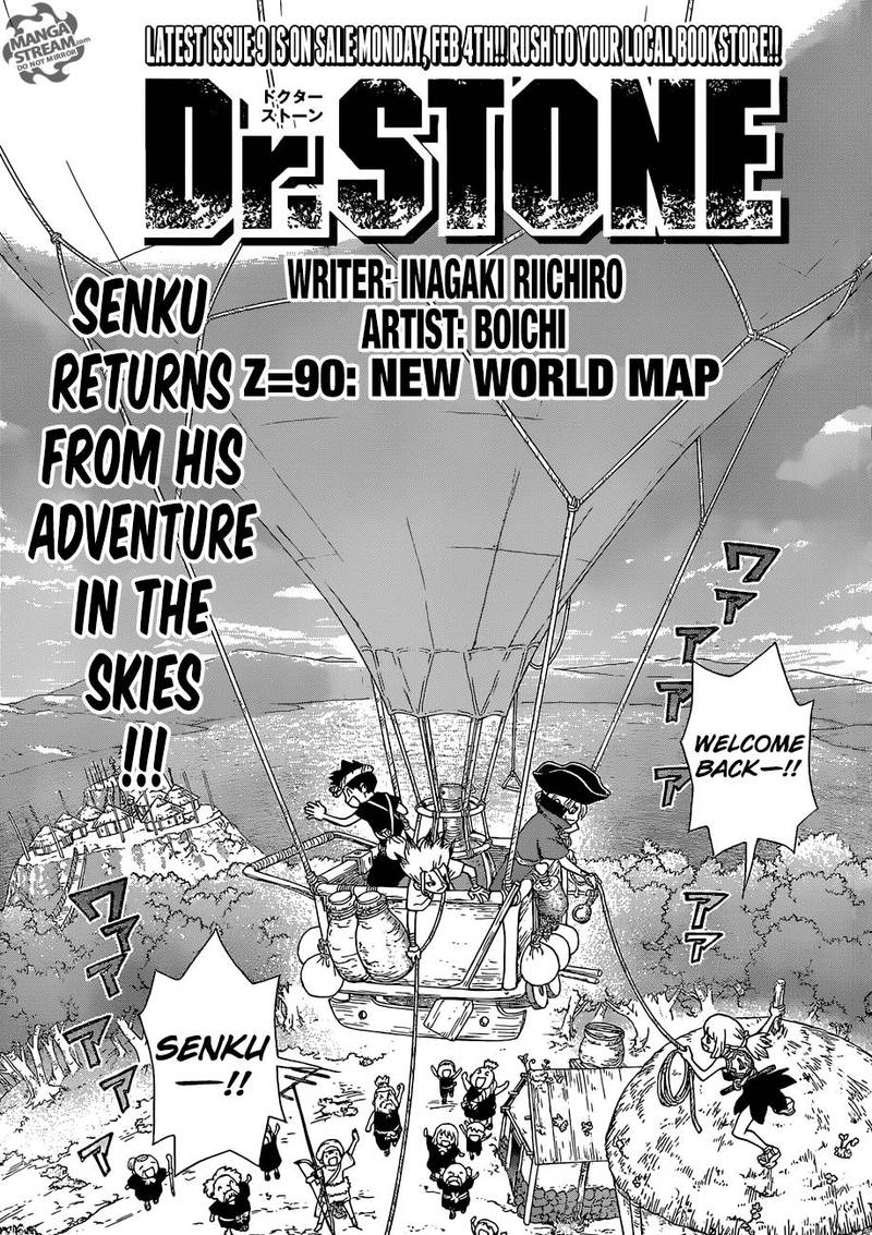 Dr. Stone Chapter 90 page 1 - Chapter 90: New World Map