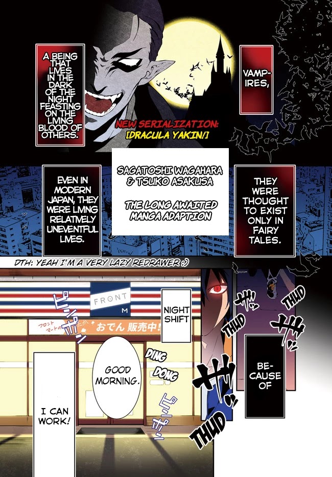 Dracula Yakin! Chapter 1 page 2 - Chapter 1: Vampires can't come home in the morning
