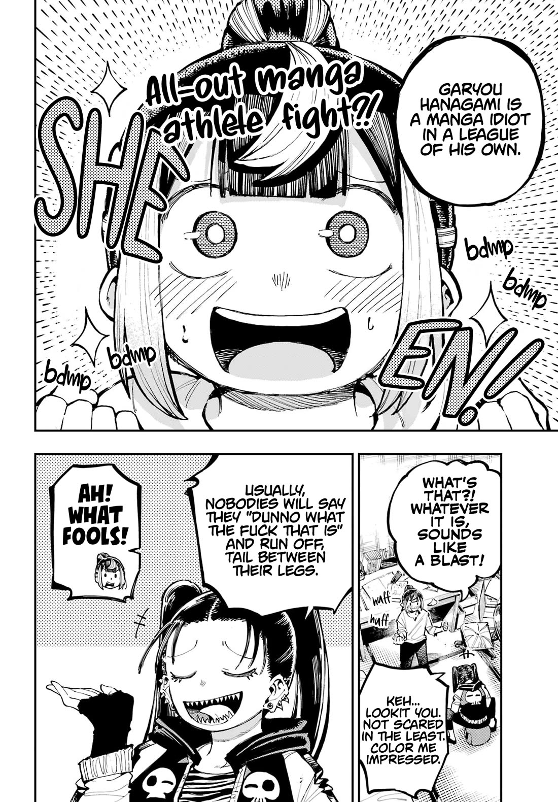 Dragon and Chameleon Chapter 22 page 12 - Chapter 22: All-Out Manga Athlete Fight