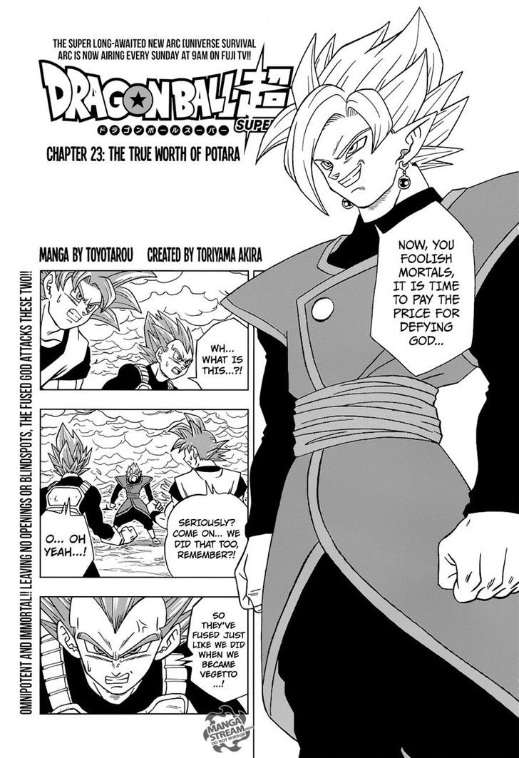 Dragon Ball Chou Chapter 23 page 1 - Chapter 23 : The True Worth of Potara