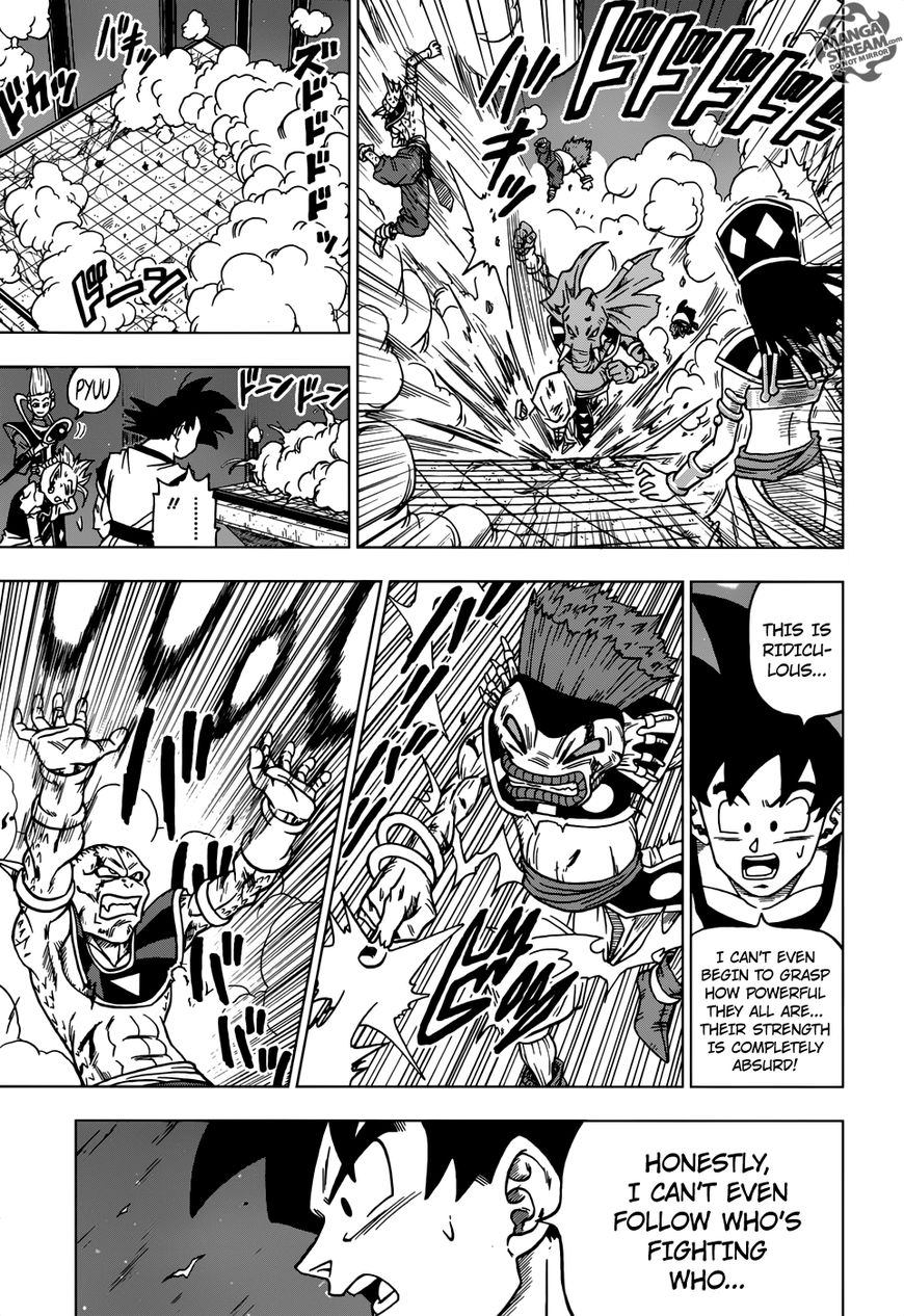 Dragon Ball Chou Chapter 29 page 14 - Chapter 29 : The 11th Universe's God of Destruction Candidate, Toppo