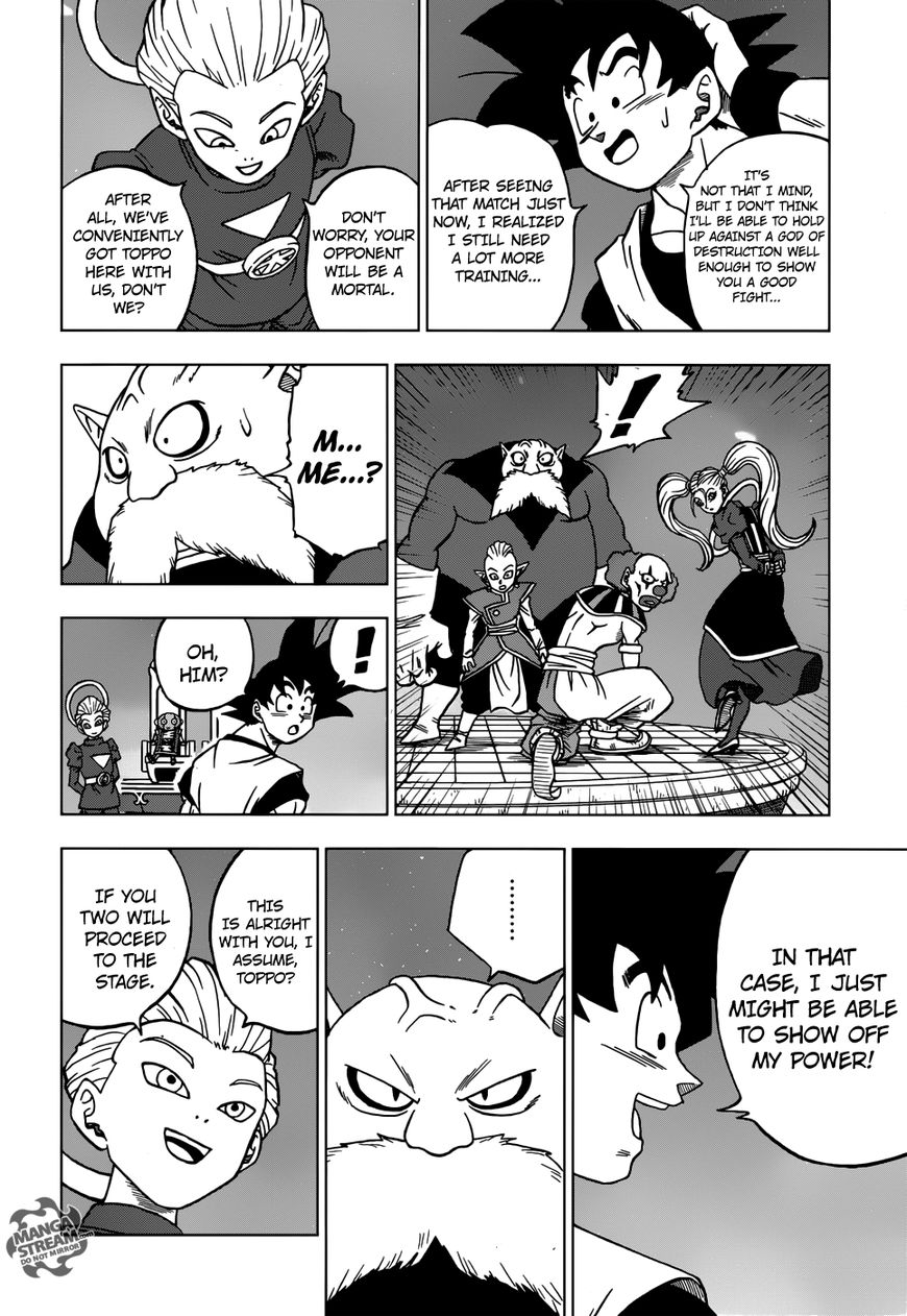 Dragon Ball Chou Chapter 29 page 21 - Chapter 29 : The 11th Universe's God of Destruction Candidate, Toppo