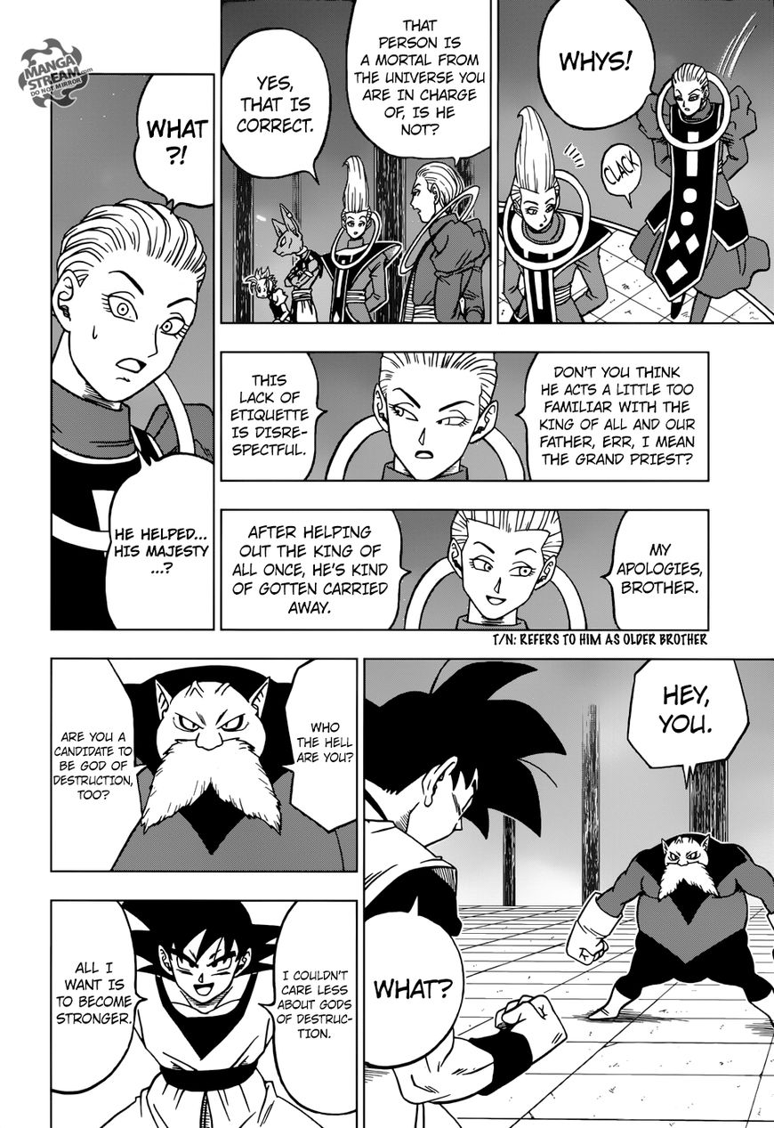 Dragon Ball Chou Chapter 29 page 23 - Chapter 29 : The 11th Universe's God of Destruction Candidate, Toppo