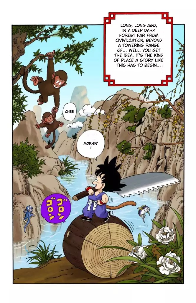 Dragon Ball (Coloured) Chapter 1 page 2 - Chapter 1: Bloomers And The Monkey King