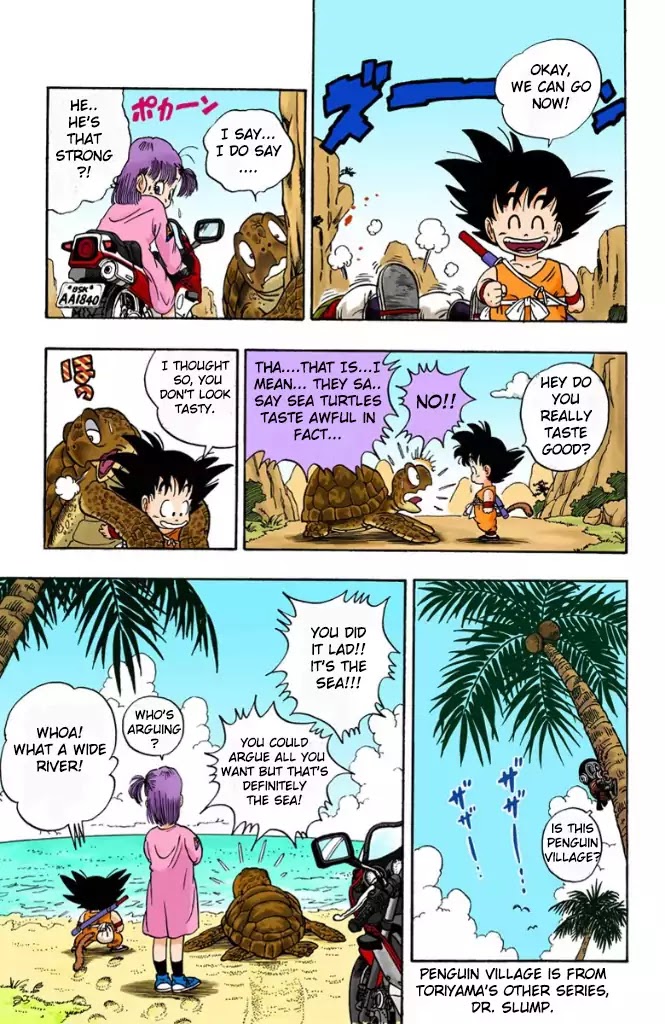 Dragon Ball (Coloured) Chapter 3 page 13 - Chapter 3: Sea Monkeys!