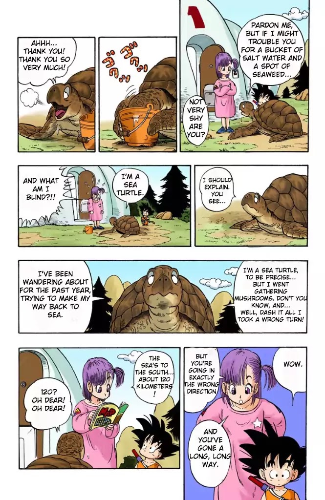 Dragon Ball (Coloured) Chapter 3 page 6 - Chapter 3: Sea Monkeys!