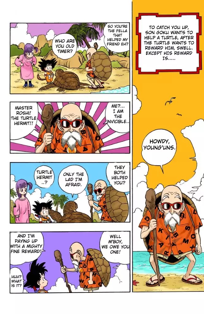 Dragon Ball (Coloured) Chapter 4 page 2 - Chapter 4: They Call Him The Turtle Hermit