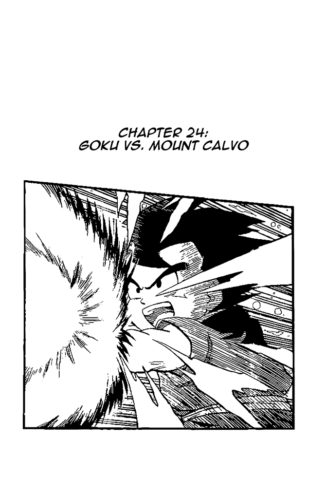 Dragon Ball GT Chapter 24 page 1 - Chapter 24: Goku vs. Mount Calvo