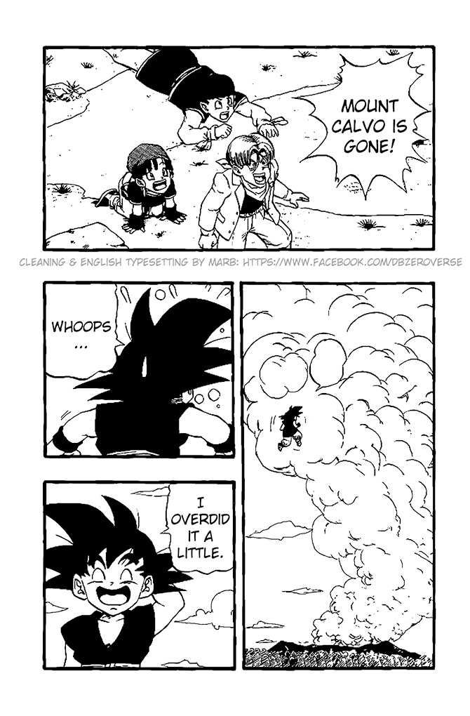 Dragon Ball GT Chapter 24 page 12 - Chapter 24: Goku vs. Mount Calvo