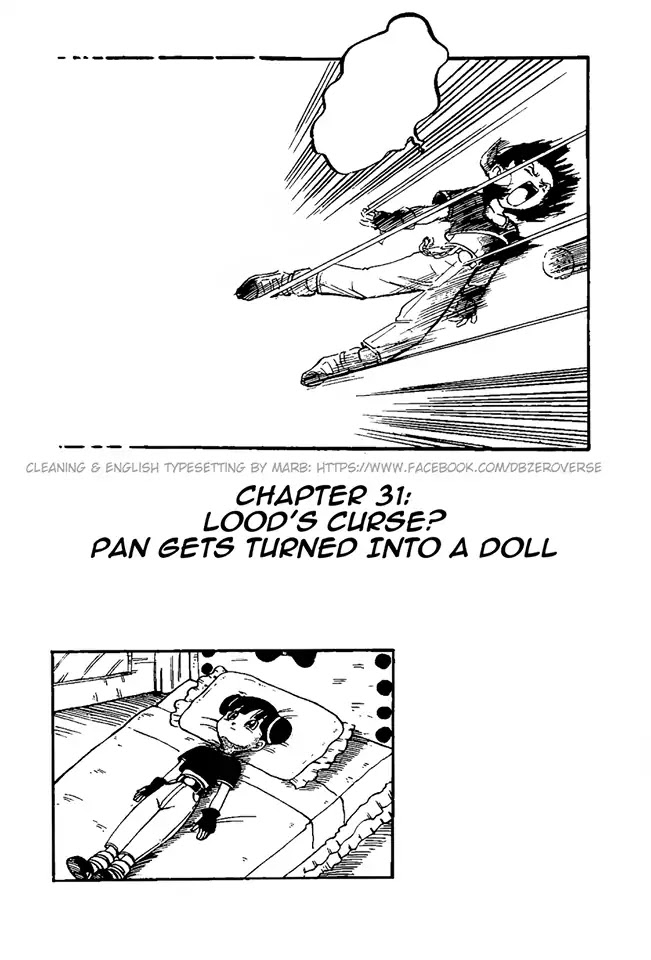 Dragon Ball GT Chapter 31 page 1 - Chapter 31: Lood's Curse? Pan Gets Turned Into A Doll
