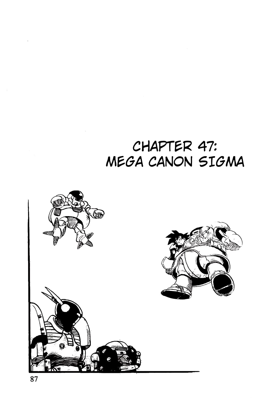 Dragon Ball GT Chapter 47 page 1 - Chapter 47: Mega Canon Sigma