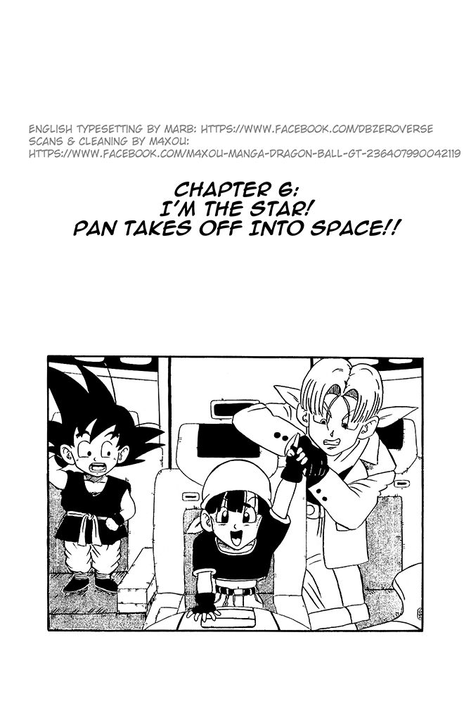 Dragon Ball GT Chapter 6 page 1 - Chapter 6: I'm the Star! Pan Takes Off Into Space!!