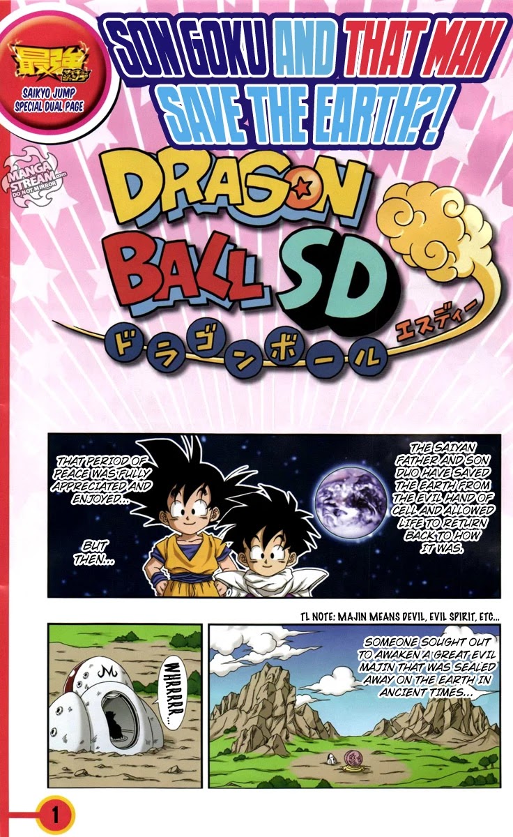 Dragon Ball SD Chapter 0.4 page 1 - Chapter 0.4: Son Goku and That Man Save The Earth?!