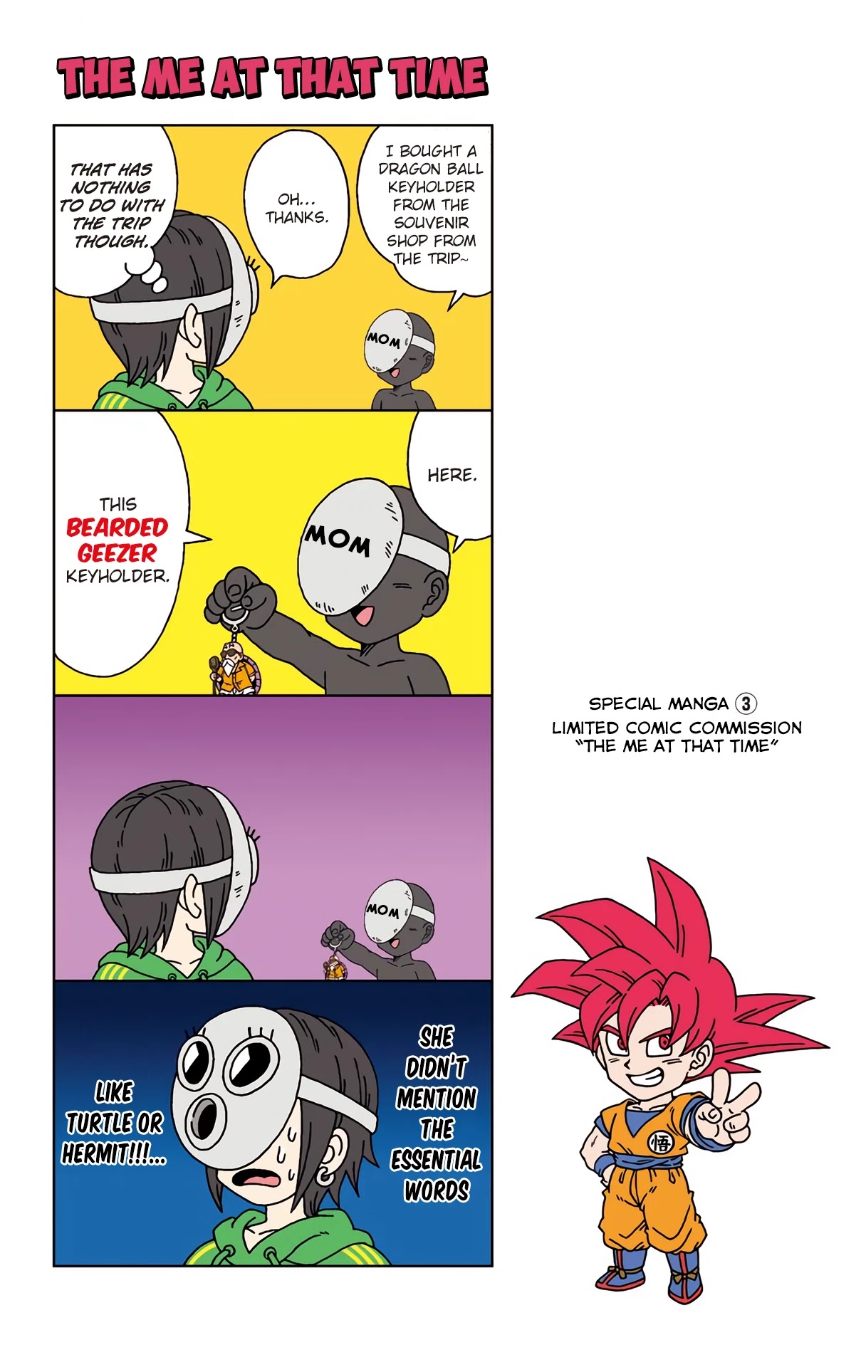 Dragon Ball SD Chapter 18.4 page 1 - Chapter 18.4: Special Manga 3: The Me At That Time